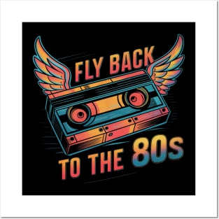 Fly Back to the 80s with Groovy Cassette Wings Posters and Art